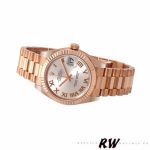 Rolex Datejust 178275 Rose Gold Pink Roman Dial 31mm Lady Replica Watch - Image 4
