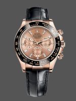 Rolex Cosmograph Daytona 116515LN Leather strap Pink Dial 40mm Mens Replica Watch