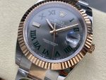 Rolex Datejust 41 Steel and Everose Gold Wimbledon Dial Oster Band m126331 0015 - Image 5