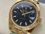 Rolex Day Date 40mm Yellow Gold President Black Dial m228238 0067 - Image 5