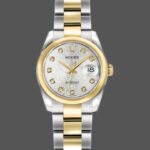 Rolex Datejust 179163 Silver Jubilee Dial Domed Dezel 26MM Lady Replica Watch