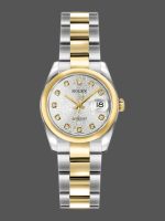 Rolex Datejust 179163 Silver Jubilee Dial Domed Dezel 26MM Lady Replica Watch