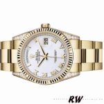 Rolex Day-Date 118338 White Roman Dial 36mm Unisex Replica Watch - Image 4