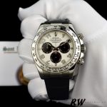Rolex Daytona 116519 White Dial Black Eyes 40mm Mens Replica Watch - Image 2