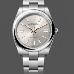 Rolex Oyster Perpetual 41mm Smooth Bezel Oyster Bracelet Silver Dial 124300 0001