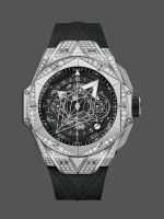 418.NX.1107.RX.1604.MXM20 Hublot Big Bang Sang Bleu II Titanium Pave