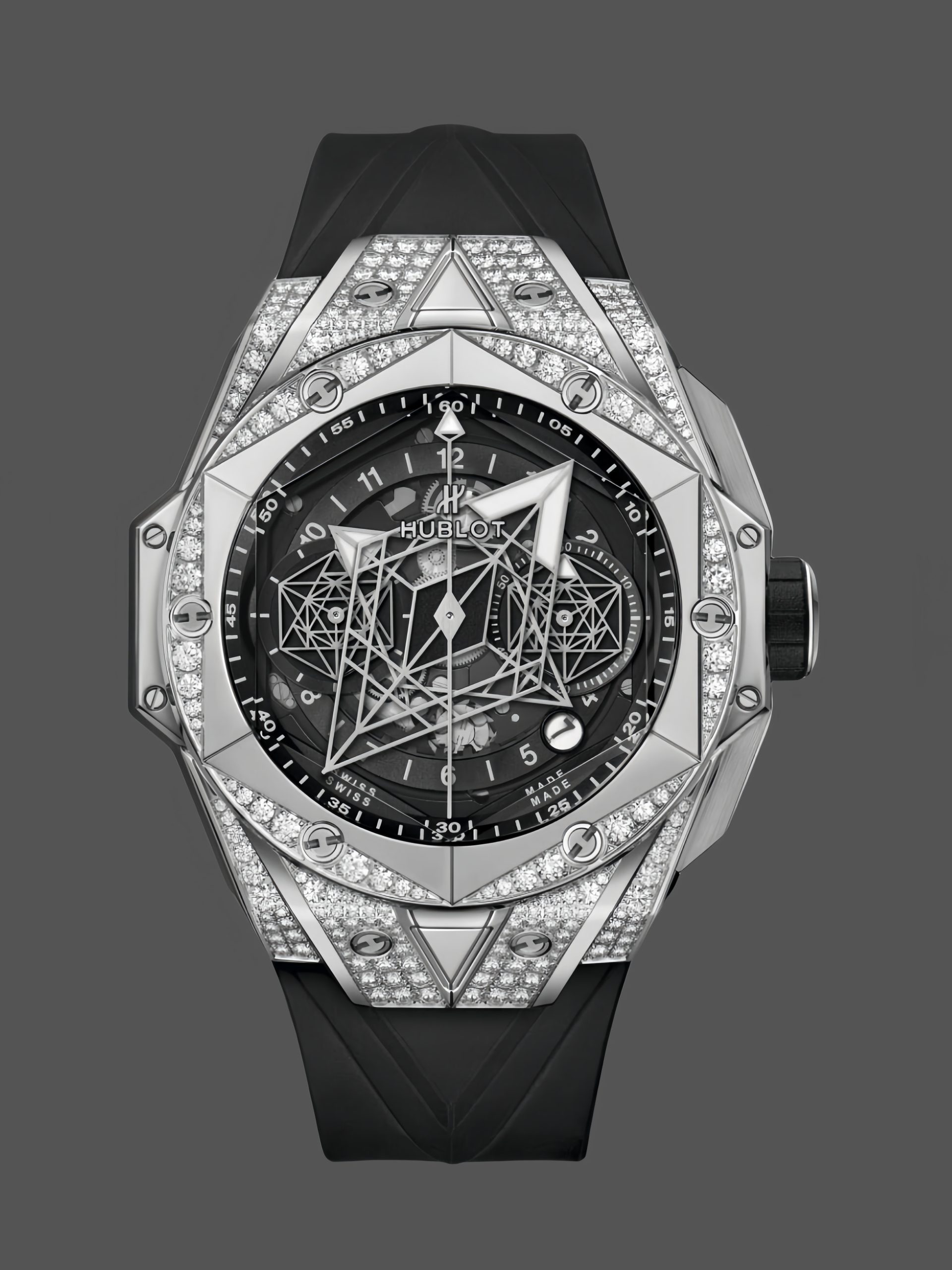 11812CE4-3201-7629-2A00-8AAF7D795613 418.NX.1107.RX.1604.MXM20 Hublot Big Bang Sang Bleu II Titanium Pave - Image 1
