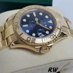 Rolex Yacht-Master 169628 Yellow Gold Blue Dial 29MM Lady Replica Watch - Image 4