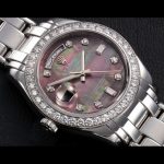 Rolex Day-Date 18946 Dark MOP Black Diamonds Dial Special Edition 39MM Mens Replica Watch - Image 3