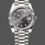 Rolex Day Date 40 18K White Gold Slate Dial M228239 0060 Men's Watch