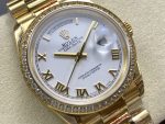 Rolex Day Date 36 Yellow Gold m128348rbr 0064 White Dial - Image 4