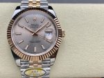 Rolex Datejust 41mm Two Tone Rose Gold Jubilee Band Sundust Index Dial 126331 0010 - Image 3