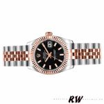 Rolex Datejust 179171 Black Dial Fluted Bezel 26MM Lady Replica Watch - Image 4