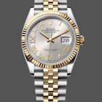 Rolex Datejust 36MM 126233 0031 Silver Roman Numeral Dial Fluted Bezel Unisex Replica Watch
