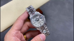 Rolex Day Date 36 Mother of Pearl Dial Diamond Bezel Platinum President m128396tbr 0005 - Image 2