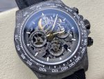 Rolex Daytona DIW Carbon Fiber Skeleton Black Replica Watch - Image 4