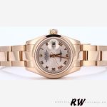 Rolex Datejust 179165 Everose Gold Pink Roman Dial 26MM Lady Replica Watch - Image 3