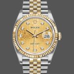 Rolex Datejust 126233 Champagne Jubilee Dial Fluted Bezel 36MM Unisex Replica Watch