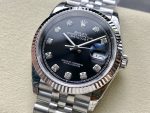 Rolex Datejust 126234 Fluted Bezel Black Diamond Dial 36MM Unisex Replica Watch - Image 5
