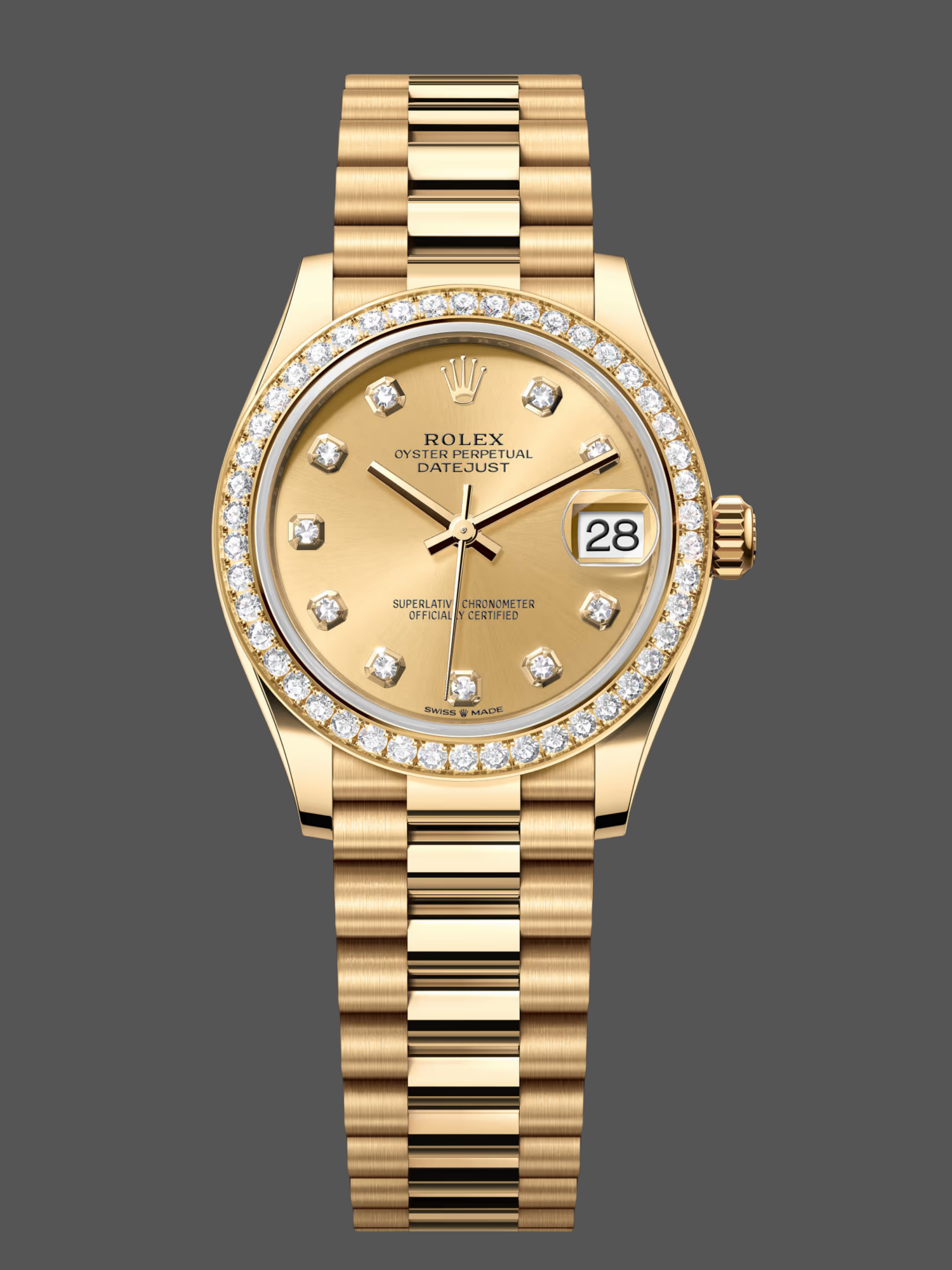 1569AE6C-F02B-4918-ACAF-C1F63382894C Rolex Datejust 31 Yellow Gold Champagne Dial 278288RBR 0005 Women's Watch - Image 1
