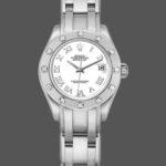 Rolex Masterpiece Pearlmaster 80319 White Roman Dial 29MM Lady Replica Watch