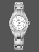 Rolex Masterpiece Pearlmaster 80319 White Roman Dial 29MM Lady Replica Watch