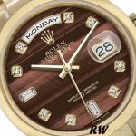 Rolex Day-Date 118208 Yellow Gold Domed 36mm Unisex Replica Watch - Image 3