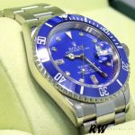 Rolex Submariner 16610 Stainless Steel Blue Bezel Diamond Dial 40mm Mens Replica Watch - Image 2