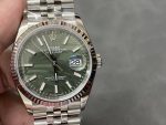 Rolex Datejust 126234 Olive Green Palm Motif Dial 36MM Unisex Replica Watch - Image 3