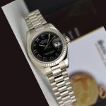 Rolex Datejust 179179 Black Roman Numeral Dial Fluted Bezel 26MM Lady Replica Watch - Image 2