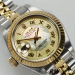 Rolex Datejust 179173 Decorated Mother Of Pearl Champagne Dial 26MM Lady Replica Watch - Image 3