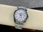 Rolex Datejust 41 Steel & White Gold White Dial Jubilee Bracelet M126334 0010 Men's Watch - Image 6