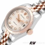 Rolex Datejust 179171 Silver jubilee anniversary Dial Fluted Bezel 26MM Lady Replica Watch - Image 4