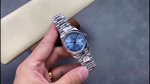 Rolex Day Date 128236 0018 Ice Blue Roman Dial - Image 2