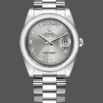 Rolex Day-Date 118206 Rhodium Grey Dial Roman Numerals 36mm Unisex Replica Watch