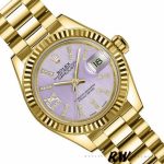 Rolex Datejust 279178 Lilac Purple Dial Fluted Bezel 28mm Lady Replica Watch - Image 3