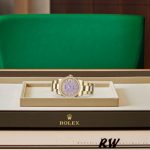Rolex Day Date 118348 Lavender Jade Carousel Dial Yellow Gold 36mm Unisex Replica Watch - Image 4