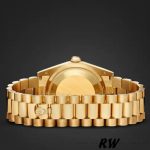 Rolex Day-Date 118238 Yellow Gold Index Cognac Dial 36mm Unisex Replica Watch - Image 5