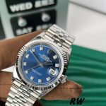 Rolex Datejust 126234 Blue Diamond Dial 36MM Unisex Replica Watch - Image 13