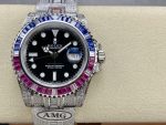 Rolex GMT Master AMG 126710BLRO 40mm With Dual Time & Sapphire Mirror Diamond Watch - Image 3