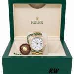 Rolex Day-Date 118208 White Dial Yellow Gold 36mm Unisex Replica Watch - Image 6