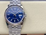 Rolex Datejust 126234 Fluted Bezel Blue Fluted Motif Dial 36MM Unisex Replica Watch - Image 3