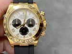 Rolex Cosmograph Daytona Yellow Gold Case Silver Dial 116518 Men's Watch - Image 3