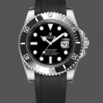 Rolex Submariner 126610LN Black Rubber Strap Black Dial 41mm Mens Replica Watch