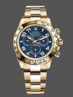 Rolex Daytona 116528 Yellow Gold Blue Racing Dial 40mm Mens Replica Watch