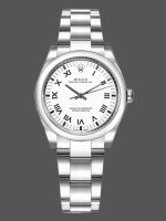 Rolex Oyster Perpetual 177200 White Roman Dial Oyster Bracelet 31mm Lady Replica Watch