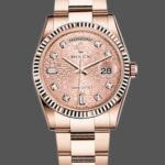 Rolex Day-Date 118235 Pink Jubilee dial 36mm Lady Replica Watch