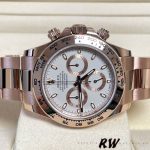 Rolex Cosmograph Daytona 116505 Oyster Bracelet Rose Ivory Dial 40mm Mens Replica Watch - Image 2