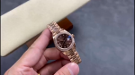 Rolex Datejust 28mm Everose Gold 279135RBR 0001 Chocolate 17 Diamond President Lady - Image 2