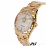 Rolex Day-Date 118238 MOP White Dial 36mm Unisex Replica Watch - Image 3